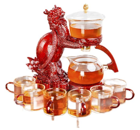 High-end complete set of magnetic glass Kung Fu tea set