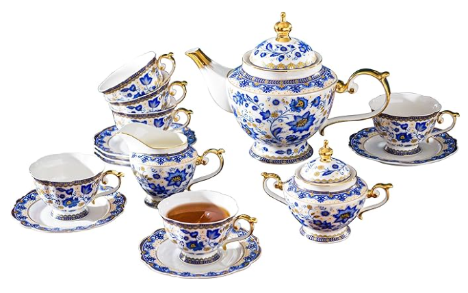 Bone China Tea Set 6 Pieces