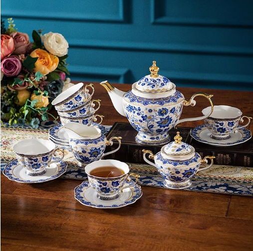 Bone China Tea Set 6 Pieces