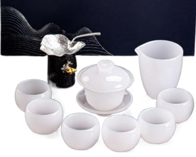 high end home living room glass tea set