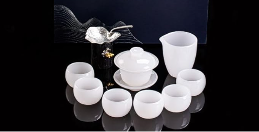 high end home living room glass tea set